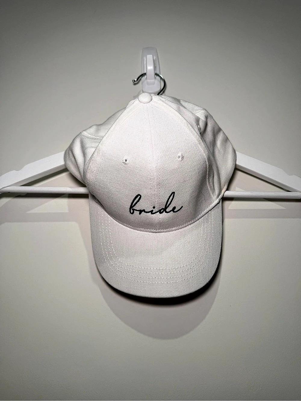 Groom Bride Gifts Baseball Cap for Bride White Hat Like New